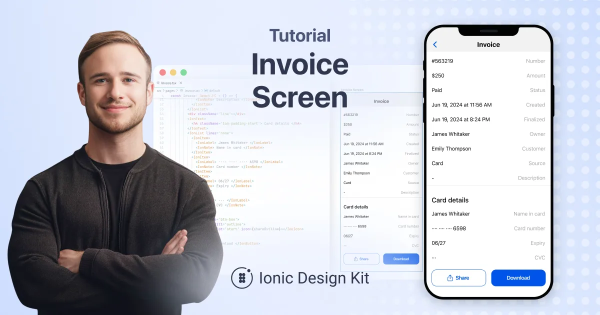 How to create an Invoice screen
