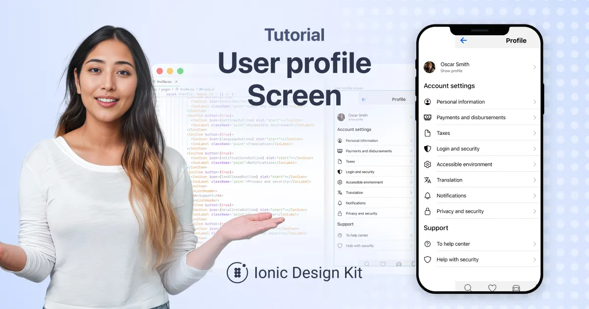 How to create a User profile screen